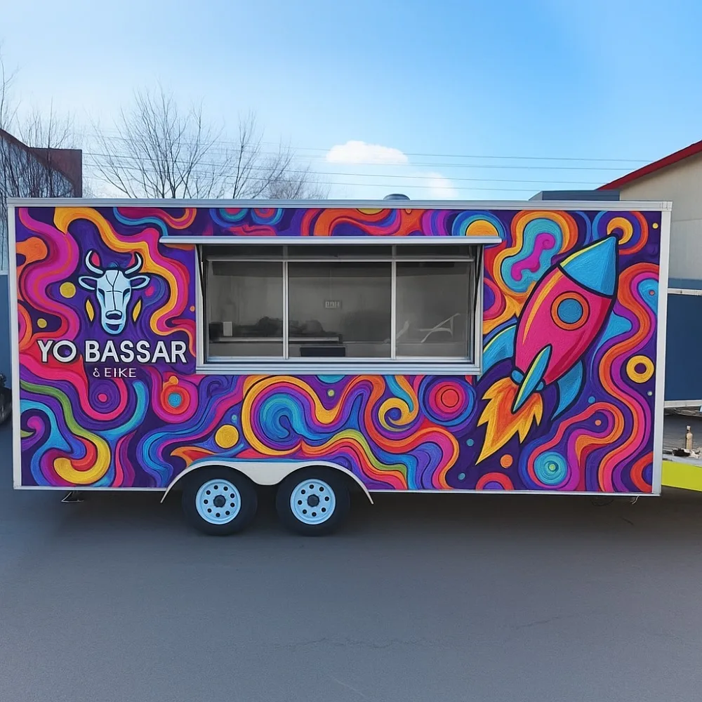 

Премиум 12-футовый грузовик с кормом для хот-догов, полностью оборудованный мобильным прицепом для общественного питания в США с коммерческой кухней ресторана