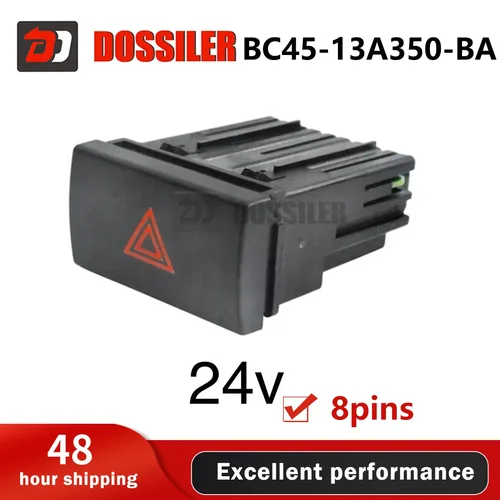 BC4513A350BA Dossiler interruptor intermitente de emergencia 24V para Ford OEM BC45-13A350-BA nuevo botón de piezas de accesorios de coche de alta calidad