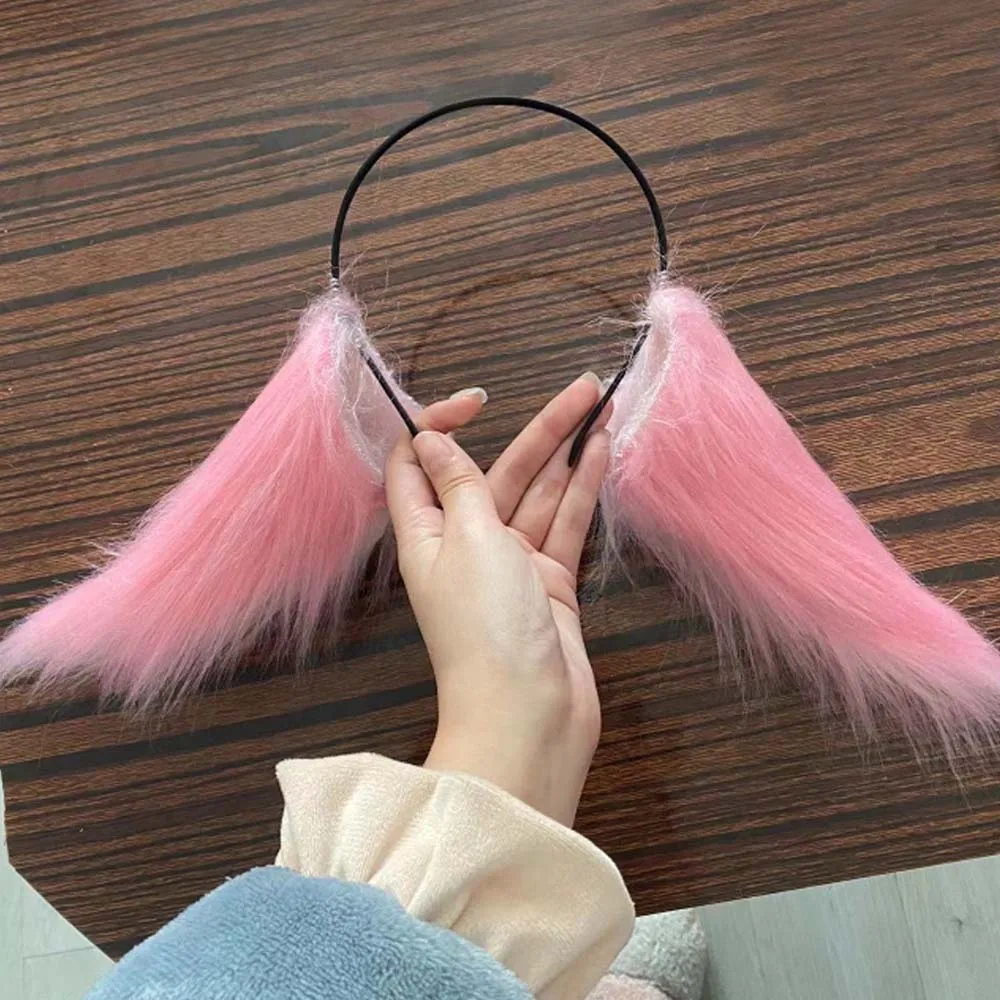 Spel Yae Miko Pluche Oren Hoofdband Hoofdband Pak Cosplay Lolita Anime Fox Cat Hoofddeksels Halloween Feestkostuums Accessoires