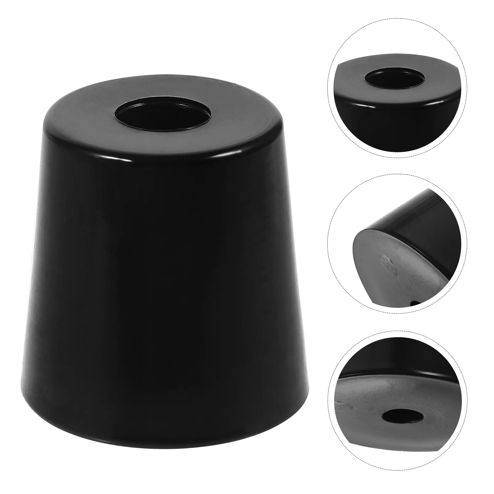 4 Pcs Car Accessories Bumper Stop Cone for Trailer Ramp Doors Truck 500X500X500CM Bumpers Cargo Black