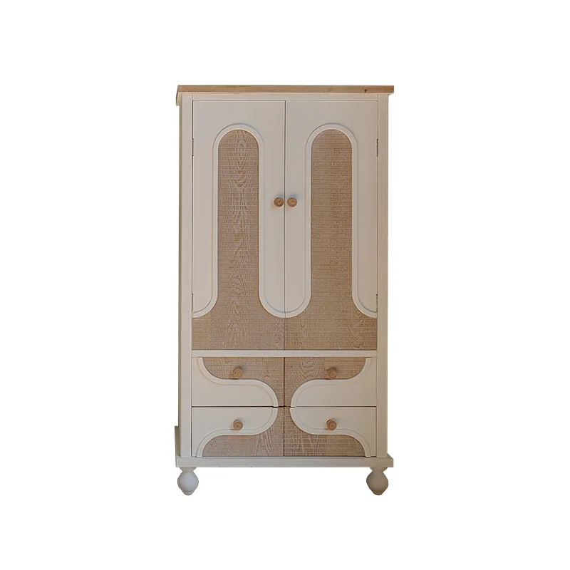

Cream wind, granular white, retro, solid wood, bookcase, bed and breakfast, storage, living room small apartment
