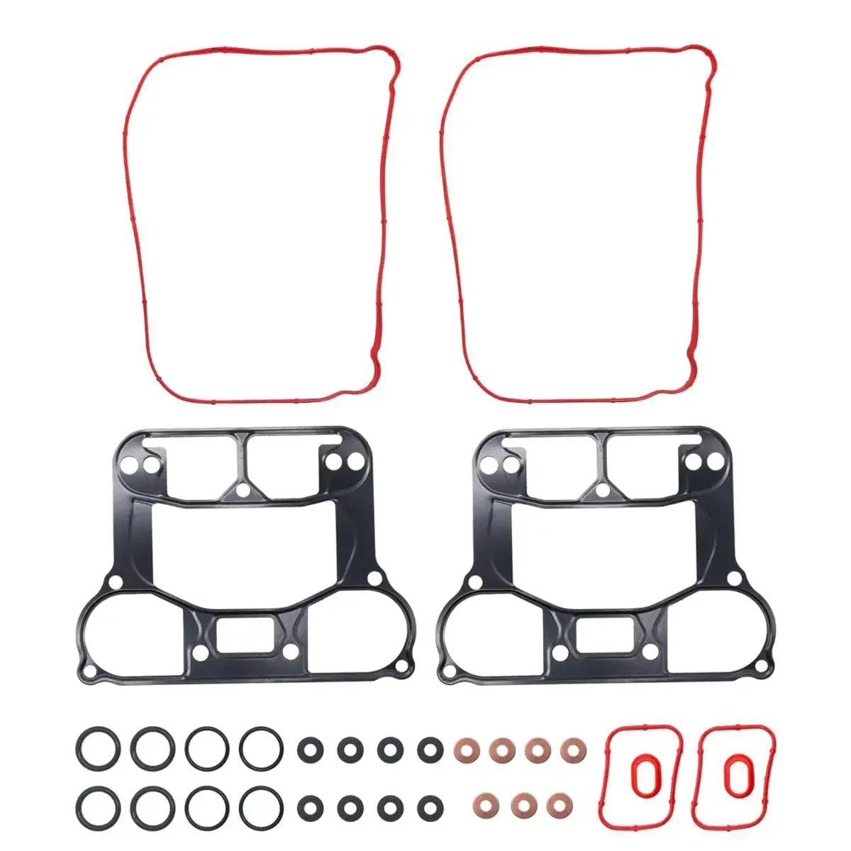 0934-2097 Rocker Cover Box Gasket Kit with Gasket Seal Set Replacement for James Gasket XL 17030-07-X for Harley XL Sportster 20 4