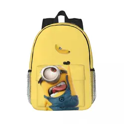 Like-Minion-s-Style New Fashion High Capacity Waterproof College Backpack Trendy Laptop Travel Book Bag 15inch