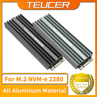 TEUCER M2 SSD Heatsink NVME 2280 Solid State Disk Drive Radiator Cooler Cooling Pad for Desktop PC M.2 NVME PS5 Heatsink