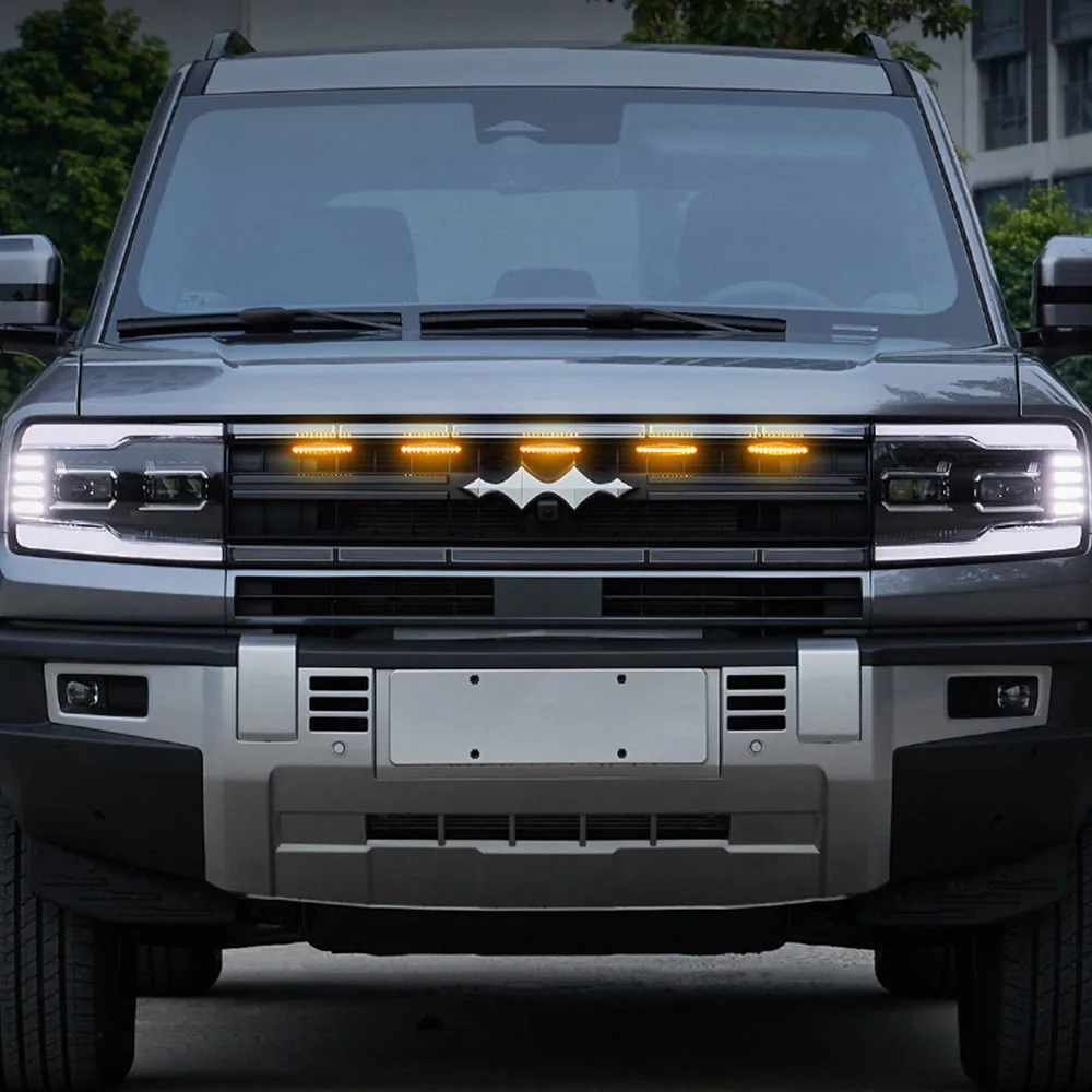 

For BYD Leopard 5 Front Bumper Grille Small Yellow Light Off-road Modification LED Night Daytime Running Lights Fog Lights