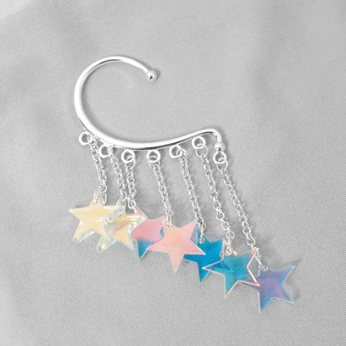 New Fashion Colour Stars Pendant Earrings