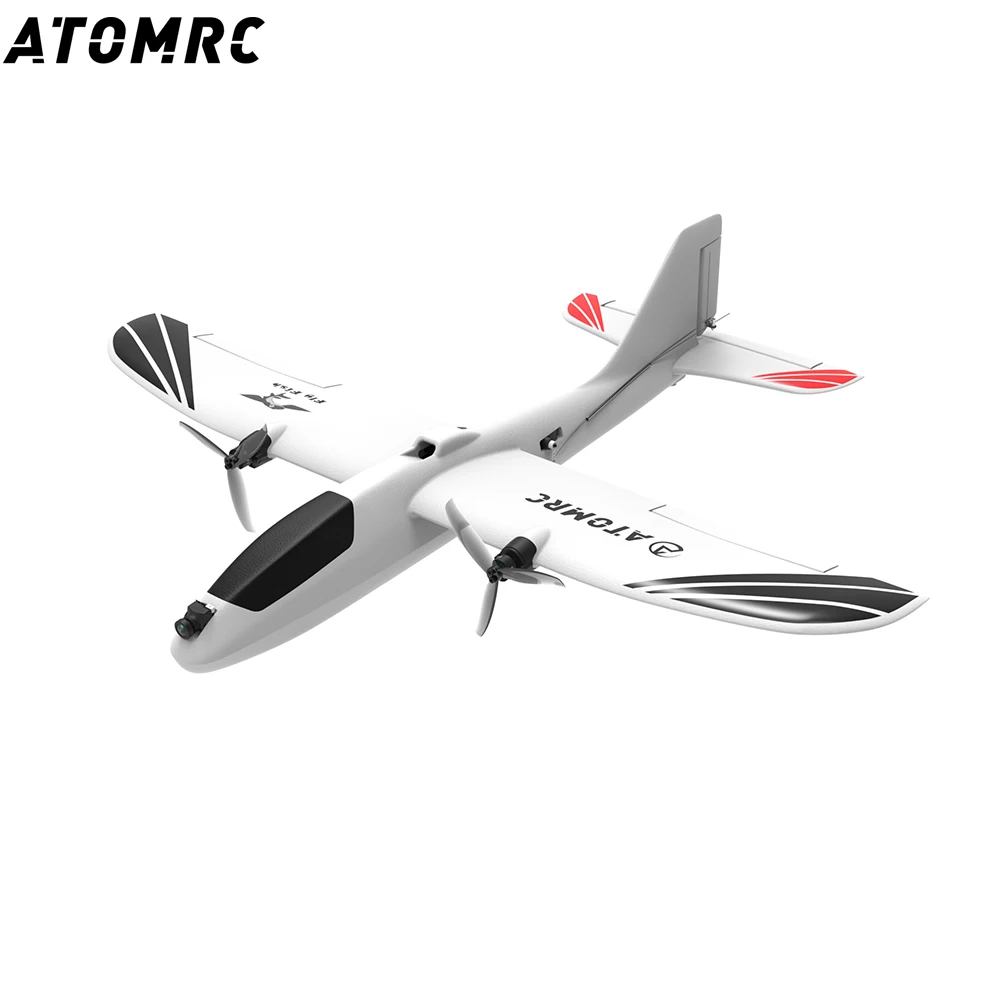 ATOMRC-Avion RC télécommandé d'extérieur, poisson volant, ailes de partenaires, avion FPV, avion à double moteur PNP, jouet RC, envergure de 650mm