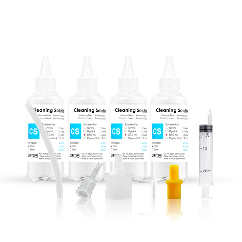 DTF Ink Cleaning Liquid Solution For Epson DX6 DX7 DX8 DX9 XP600 TX800 I3200 PrintHead For Epson/HP/Canon/Brother Printer