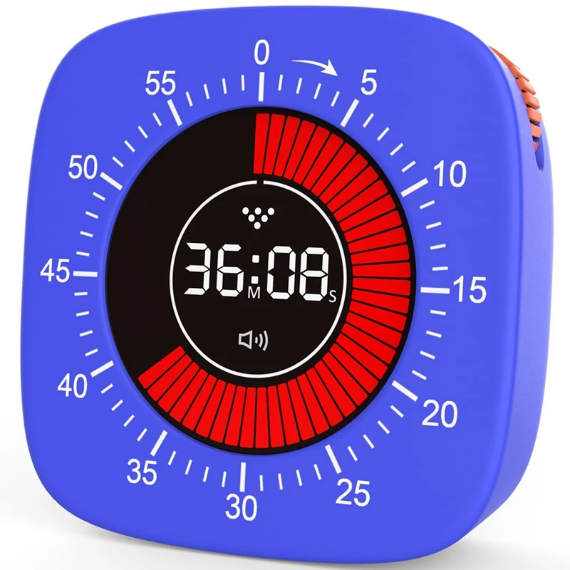 

Visual Timer For Kids,Digital Timer With 60-Minute Countdown, Silent Timer For Desk Timer Clock For Studying, Teaching