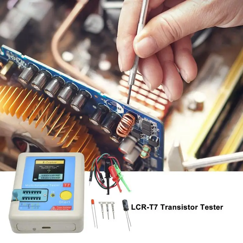الملونة TFT عرض متر متعدد متر الترانزستور تستر ديود صمام ثلاثي مكثف المقاوم اختبار متر MOSFET NPN IR تستر