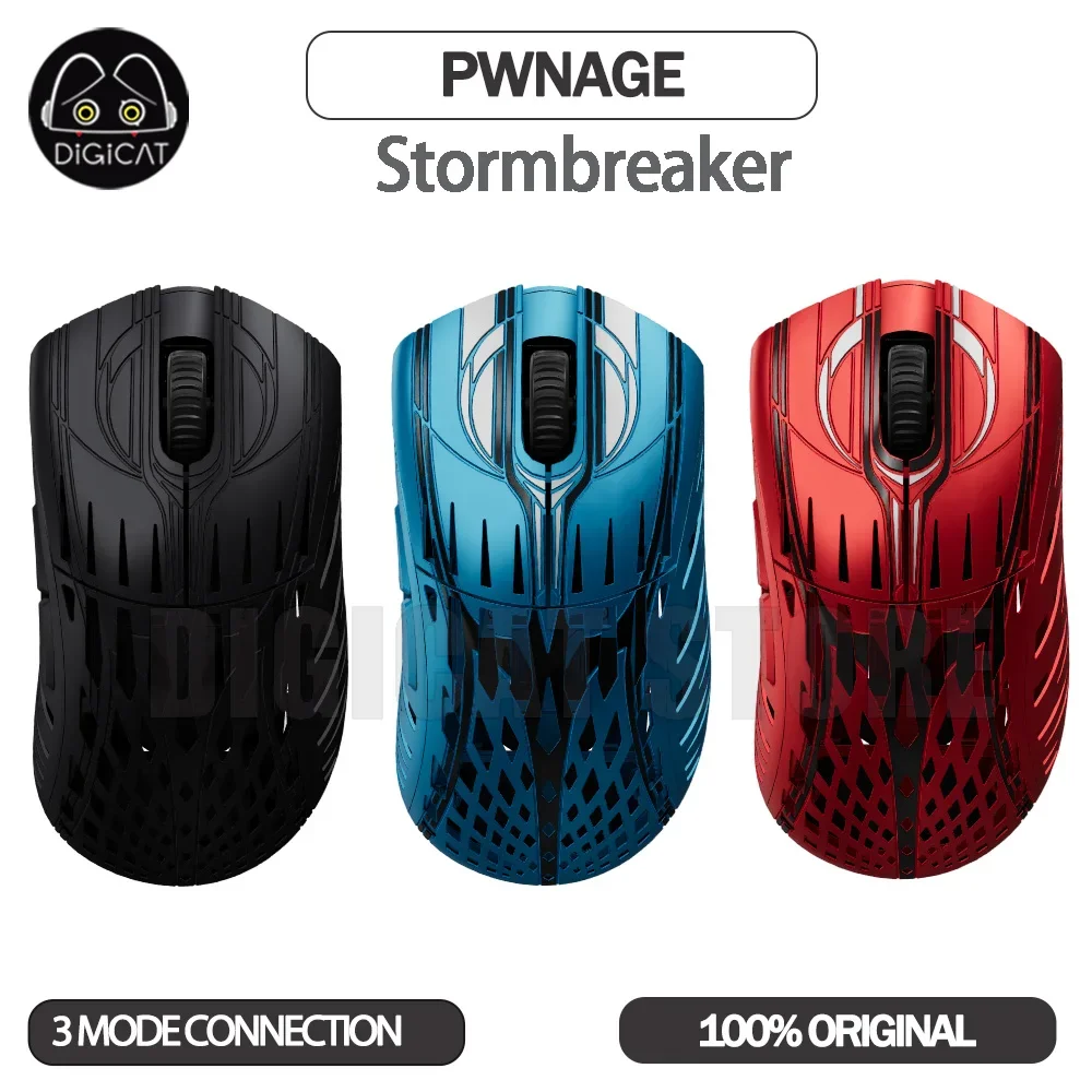 Pwnage Stormbreaker Gamer Mouse Lightweight Design 2 Mode USB 2.4G Wireless Mouse 26000DPI Adjustable Gamer Mices For Win Gift