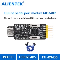 ALIENTEK TYPE-C USB to 485 Serial Port USB to TLL Serial Port TLL to 485 Serial Port Module Converter MO340P 1.8V 3.3V 5V