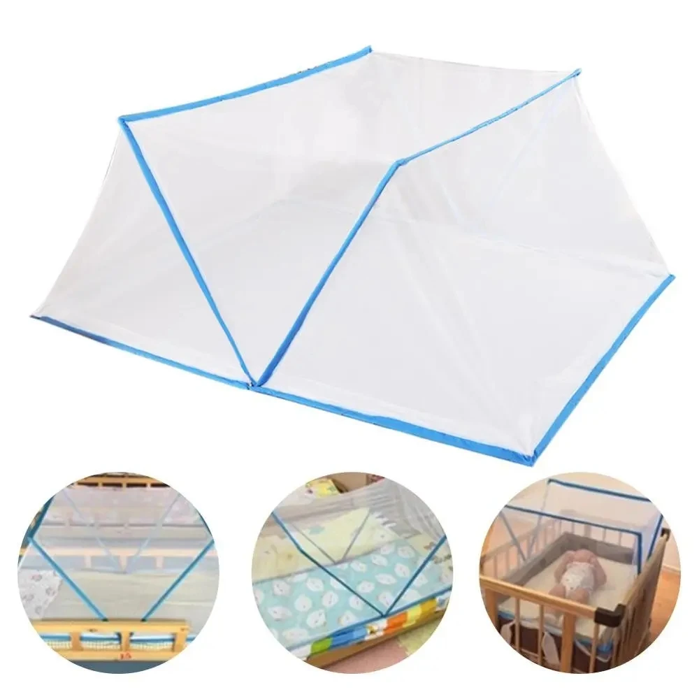 Imagem -02 - Rede Anti-mosquito Dobrável Mosquiteiro sem Fundo p Window Tent Canopy de Cama Dobrável Cama de Bebê