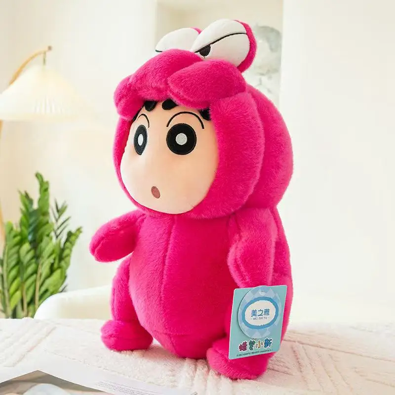 Miniso 最新レッドクロコダイルクレヨンしんちゃんぬいぐるみぬいぐるみ人形漫画アニメかわいい子供の誕生日プレゼント楽しい人形