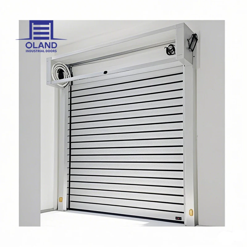 

Customized Industrial Fast Spiral Overhead Door High Speed Door Security Metal Aluminum Roller Shutter Door For Efficient Across