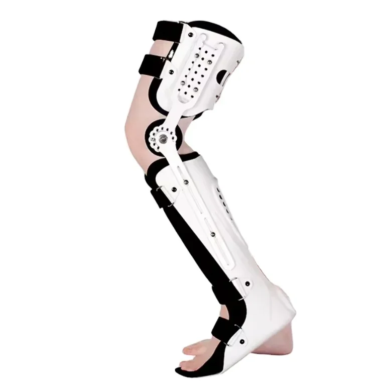 

hot selling Knee Leg Brace Adjustable Hinged Knee Immobilizer Brace Support Leg Splint for Ankle Fracture Fixation Ankle Sprain
