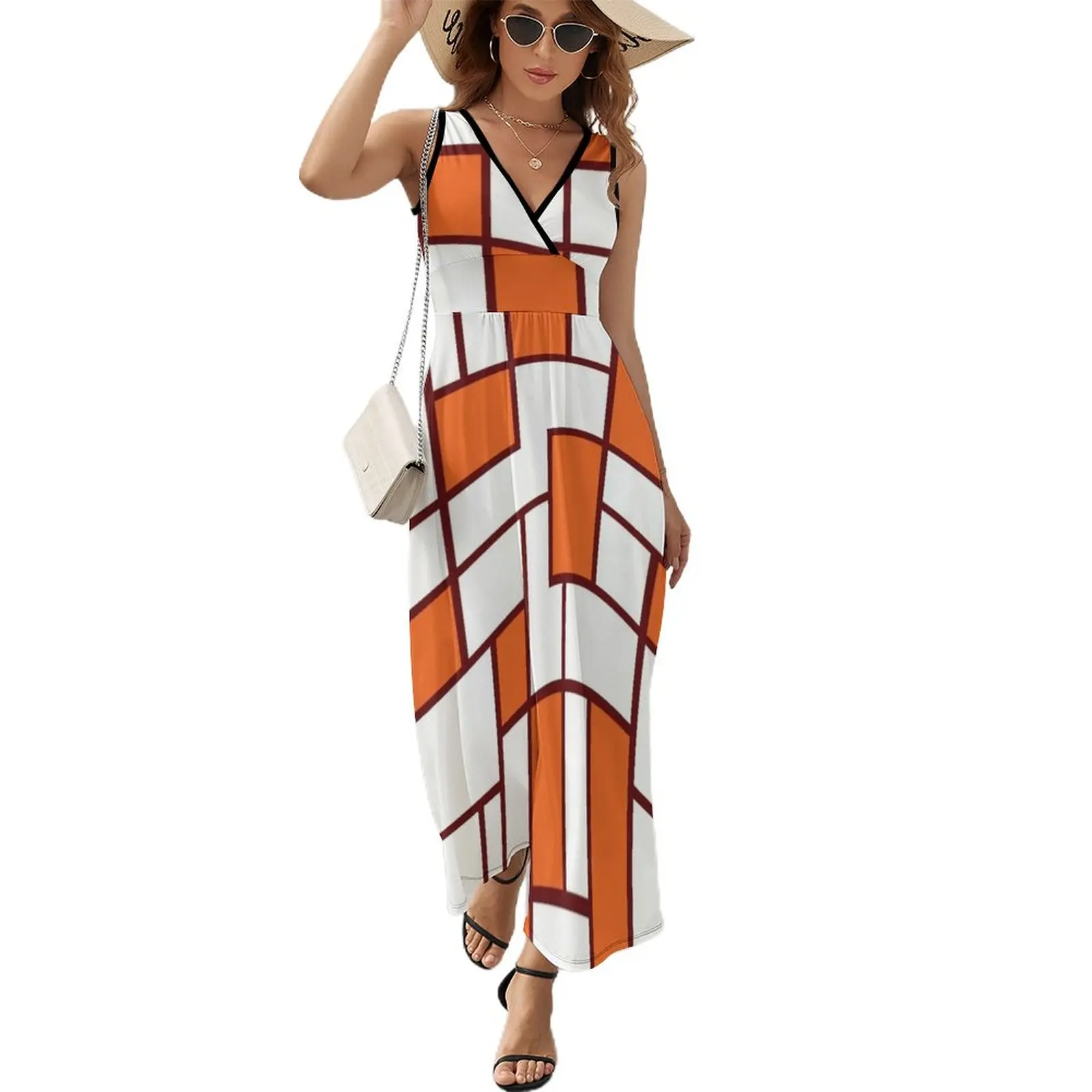 Blacksburg - Retro Rectangle Sleeveless Dress women's elegant loose dresses dress dresses