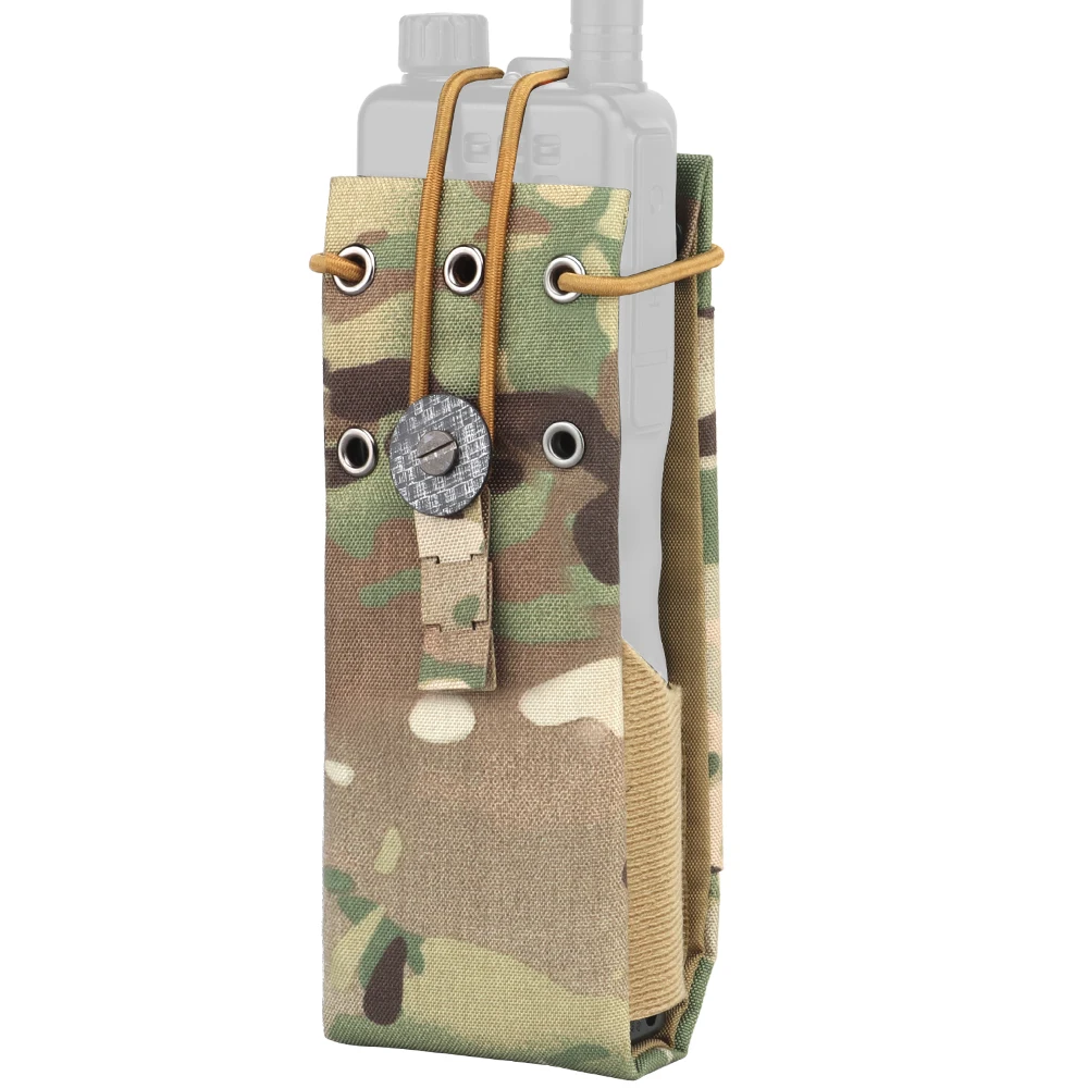 전술 Molle 라디오 워키토키 파우치 허리 가방, MPU5 PRC163 152 148 인터폰 홀스터, 야외 사냥 조끼 액세서리