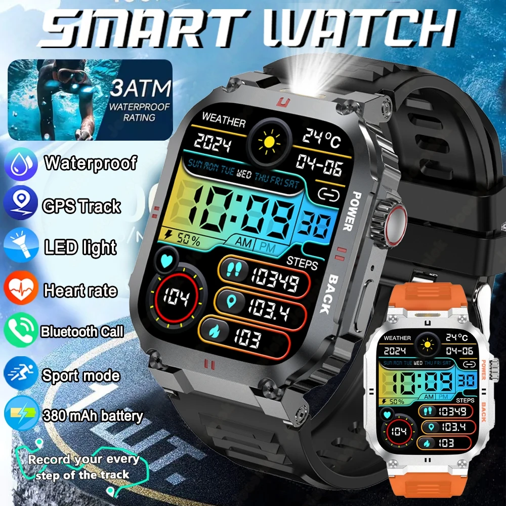 

1.91 Inch HD AMOLED Full Screen Touch Smart Watch Flashlight 24 Hours Heart Rate Monitor Bluetooth Call Smartwatches 2025 New