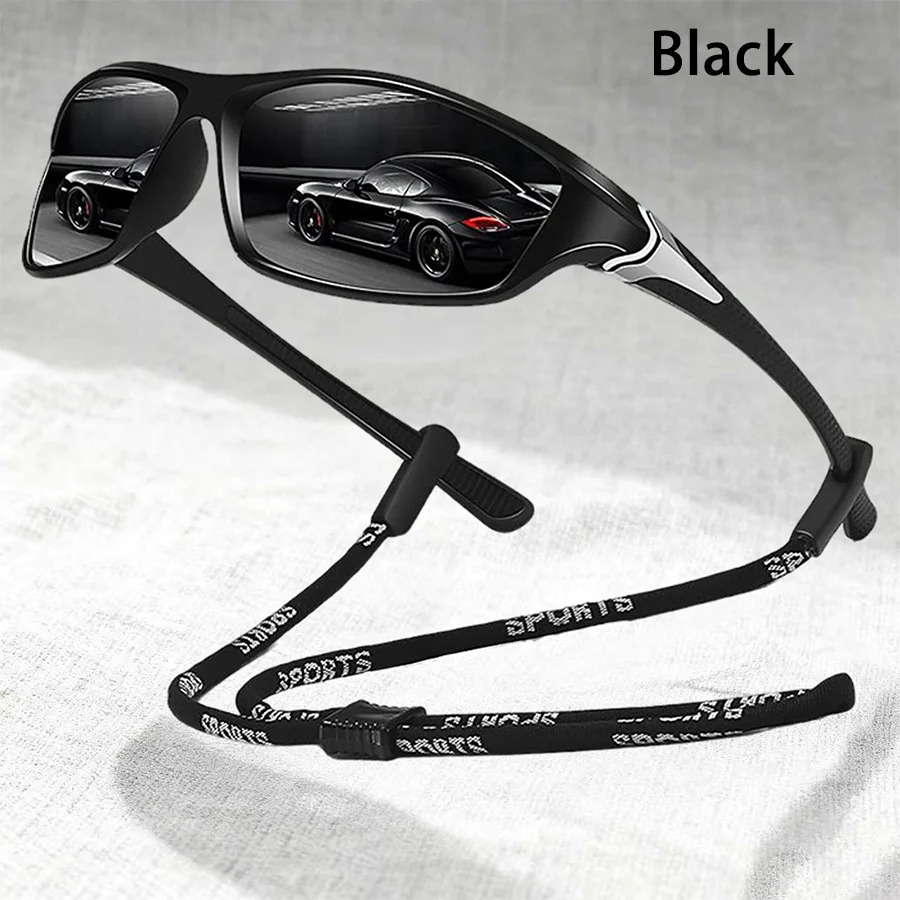 Modische Sicherheits-Sonnenbrille mit Kette für Männer und Frauen, zum Laufen, Bergsteigen, Radfahren, MTB, Outdoor-Sport, Schutzbrille – Detail 1
