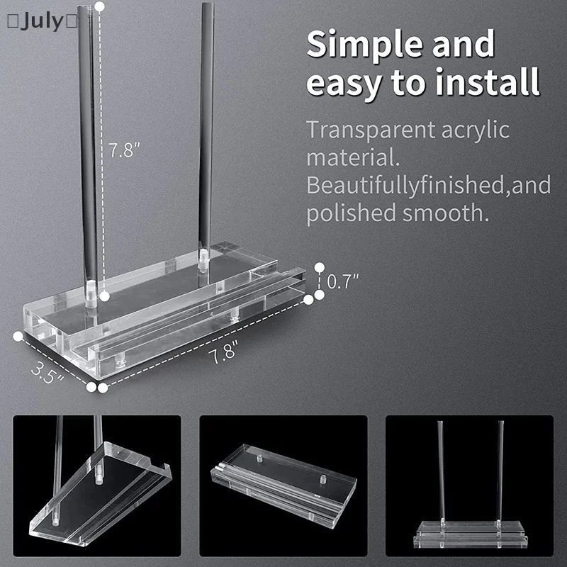 อะคริลิคผู้ถือปฏิบัติโต๊ะสําหรับอัลบั้มเอกสารหนังสือ Movable Collection Book Rack