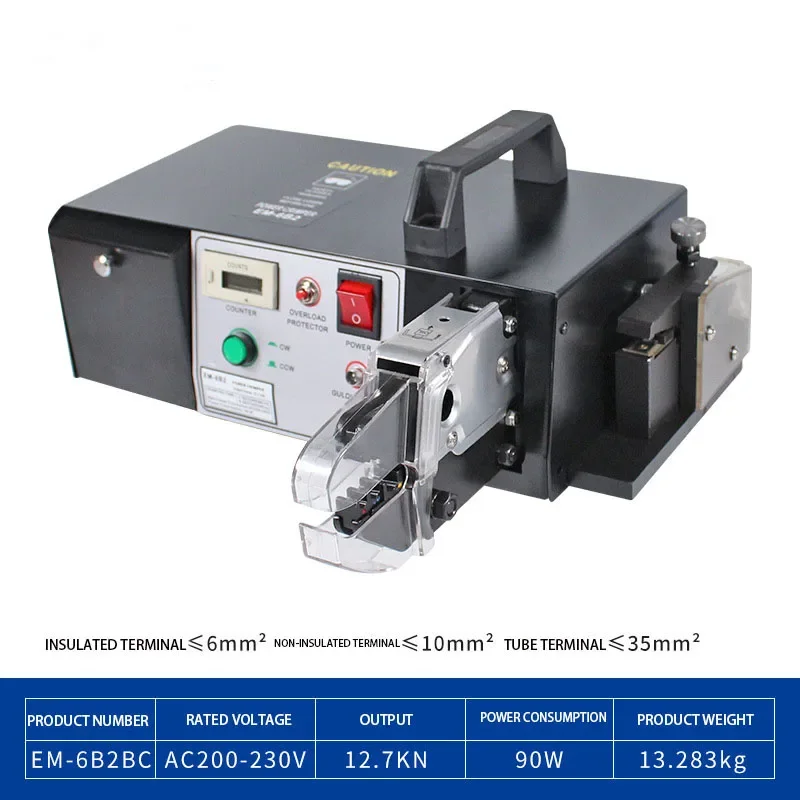 1PC EM-6B2C/EM-6B2 Electrical Crimping Tools with Exchangeable Die Sets Electric Crimper Machine Tool 110/220V