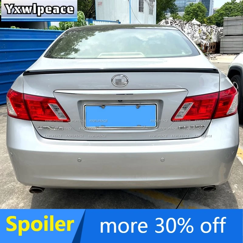 Para Lexus ES Spoiler ES240 250 300 350 2006 2007-2011 ABS negro brillante/aspecto de carbono alerón trasero para maletero Kit de carrocería Accesorios