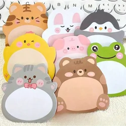 Kawaii Cartoon Small Animal Special-shaped Sticky Notes Office Simple Shape Creative Sticky Notes Cute Colorful Note Paper
