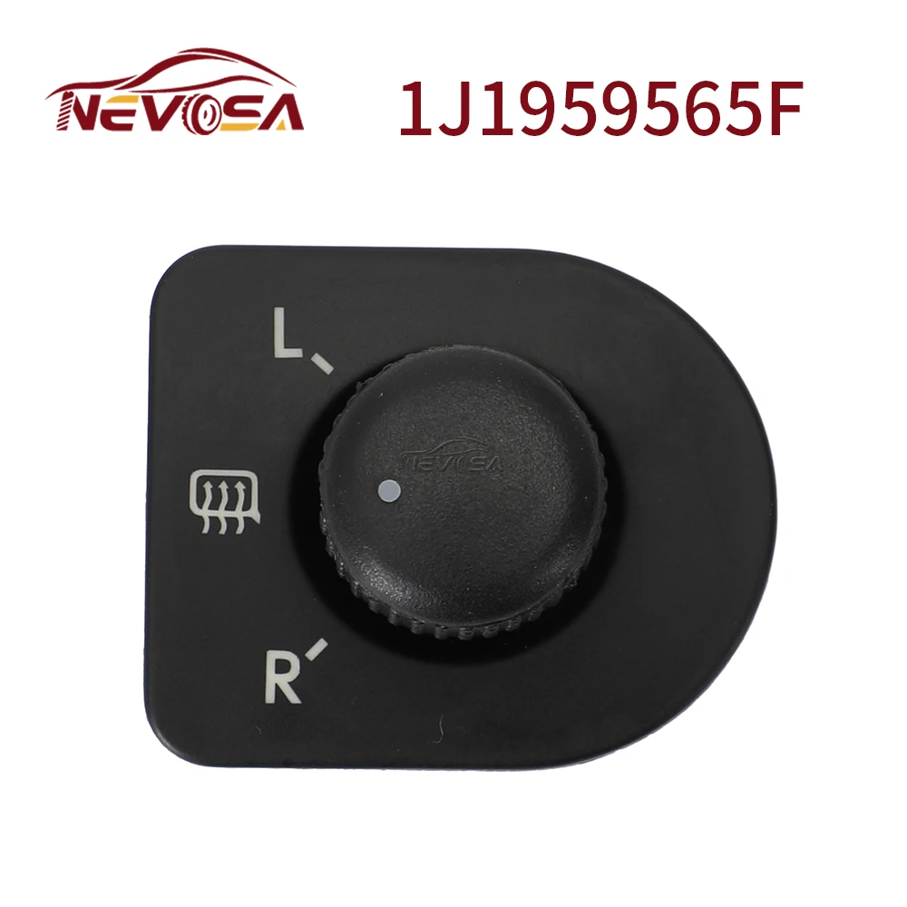 For VW Beetle Passat B5 Bora Golf 4 Jetta 1J1959565F Car Side Mirror Knob Switch Rearview Adjustment Button 10Pins 1J1959565D