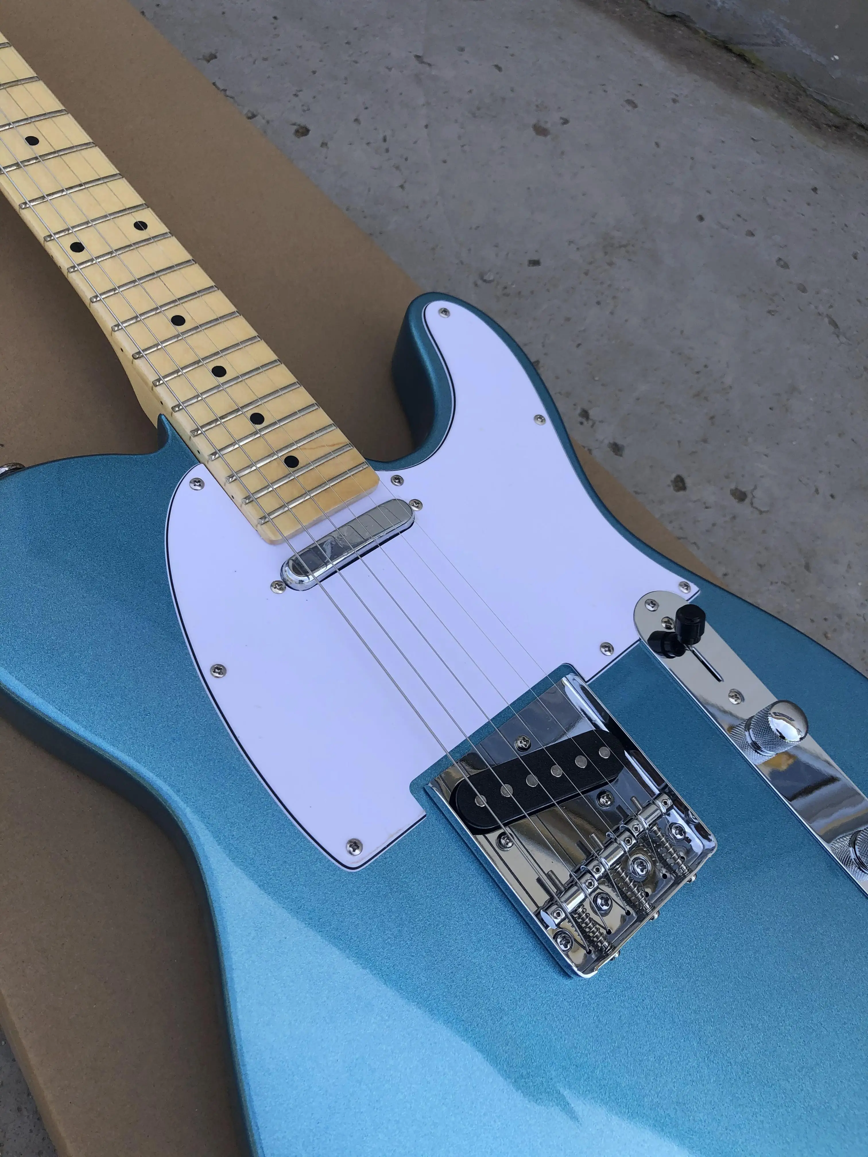 TL Electric Guitar with TL, Golden, Brown, Blue, Green, Black, Tele Style, Electric Guitar, on Sale