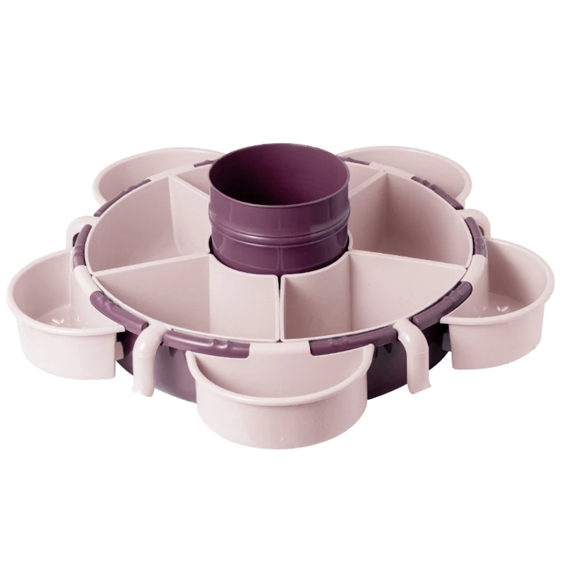 6 Hotpot Ingredients Drain Basket Household Vegetables Fruits Drain Platte Multi-Compartment Fruit Plate Drop shipping