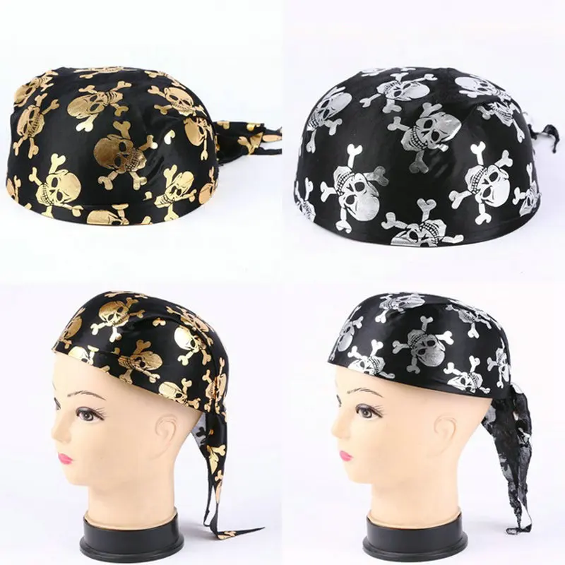 Halloween Props Circular Pirate Performance Hat Headscarf Headdress