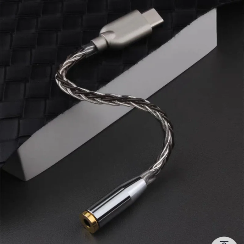 USB C To 2.5 3.5 4.4mm Connector Type C Headphone Converter Cabo Audio Adapters Cable With DAC ALC5686 ES9281C Chip