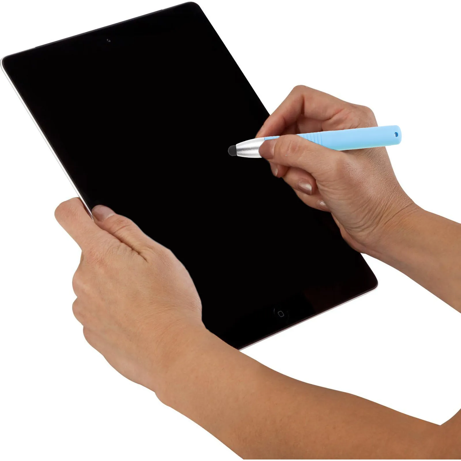 2Pcs Screen Touch Pen Capacitive Stylus for Phone Tablet Children Drawing Learning Writing Soft Silicone Tip Non Scratch