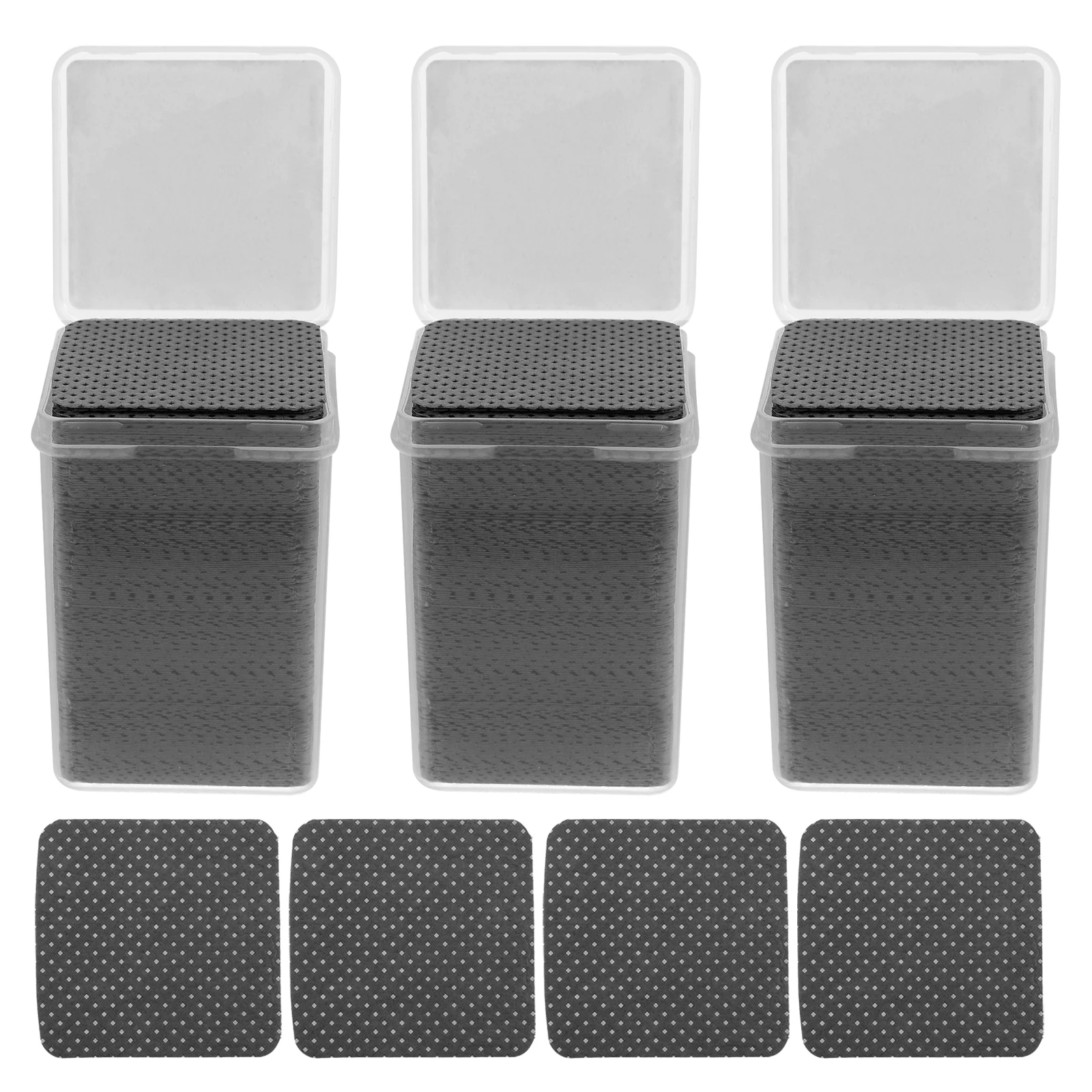 

600 Pcs Cleaning Pads Nail Wipes Fingernail Polish Remover Makeup Non-woven Fabric