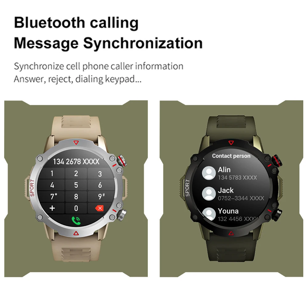 Reloj inteligente con pantalla de 1,53 pulgadas, frecuencia cardíaca, presión, oxígeno en sangre, modo multideporte, reloj inteligente resistente al agua, linterna para hombres, asistente de voz