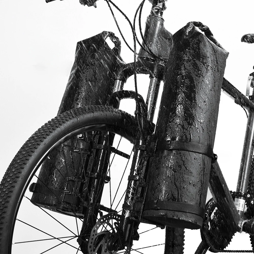 3L/7L Bike Fork Bag Waterproof Roll Top Dry Bag  Fork Bag Cycle Pack Bike Pannier waterproof Cycle pack