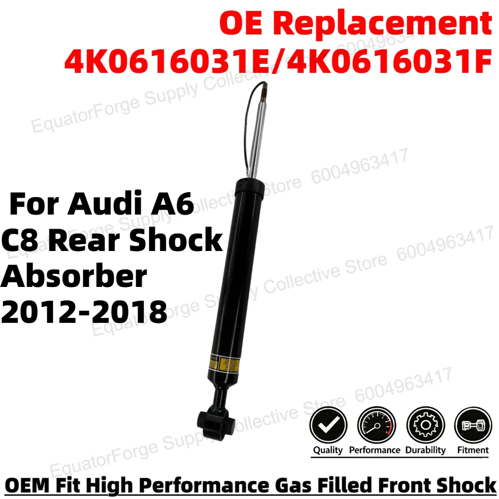 Comfortable Direct Fit High Stability Premium Durable Rear Shock Absorber for Audi A6 C8 OE Number 4K0616031E/4K0616031F