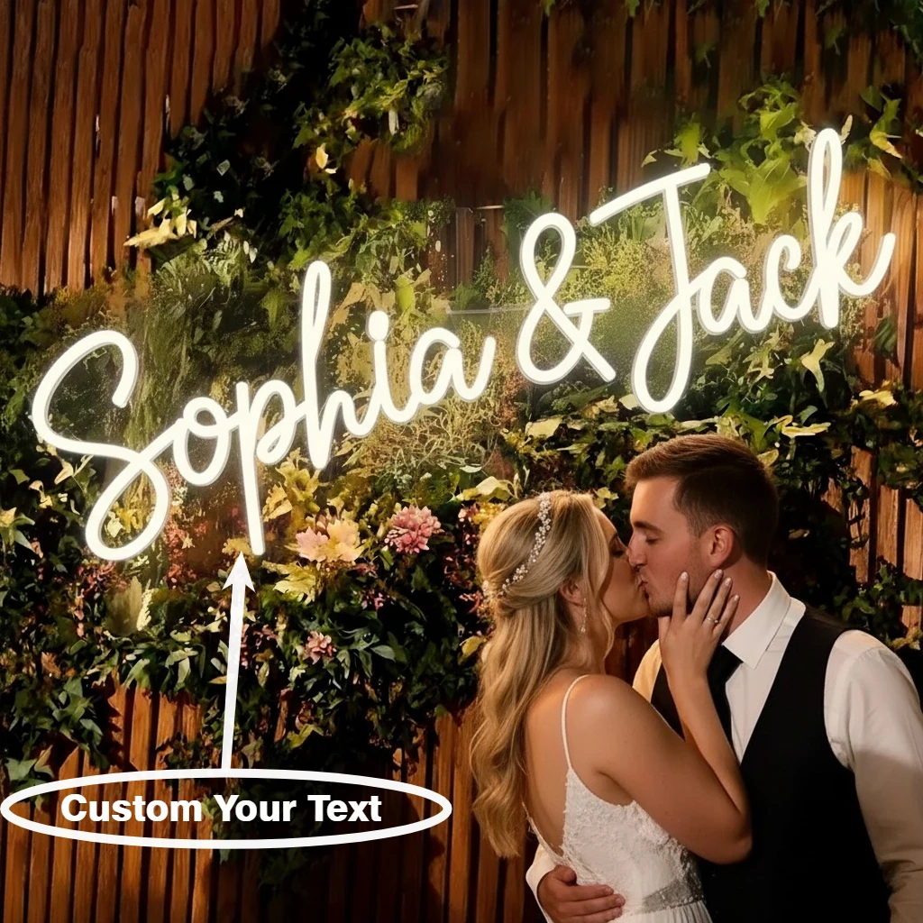 

Свадебная неоновая вывеска на заказ, простой в установке светодиодный декор, сейф с романтическим свечением для свадебной церемонии, прием, подарок и новорожденный дом