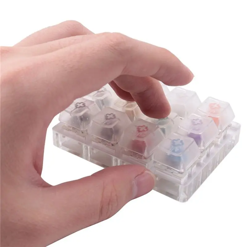A75Q-12 Key Switches Tester For Outemu For Mechanical Keyboard Gaming Switch Blue Linear Clicky Slient Silver White SMD Axis Dur