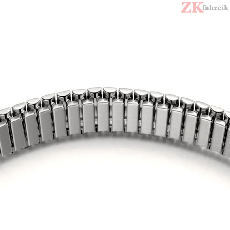Metal Elastic Watch Straps 20mm 22mm Stretch Expansion Stainless Steel Bracelet Matte Polished Band for Samsung Galaxy Watch 5 6