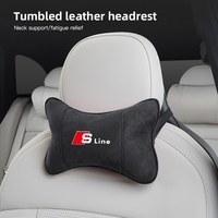 1Pcs Car Seat Headrest Auto Logo Neck Spine Protection Pillow For Audi Sline A3 A4 A6 A5 Q5 A1 Q7 Q3 Q2 Q8 A7 A8 TT S1 SQ5