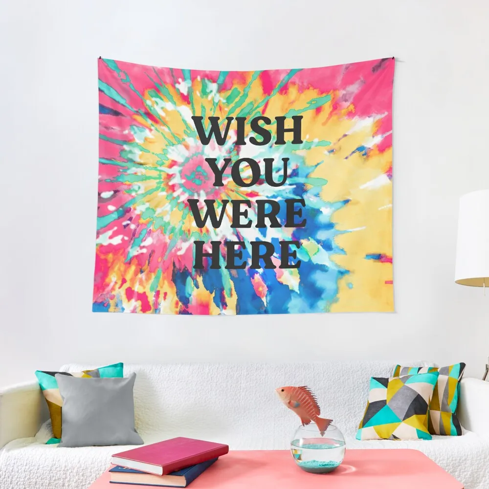 

Wish You Were Here: Tie Dye Edition Tapestry Aesthetic Room Decor Wall Mural Mushroom Tapestry