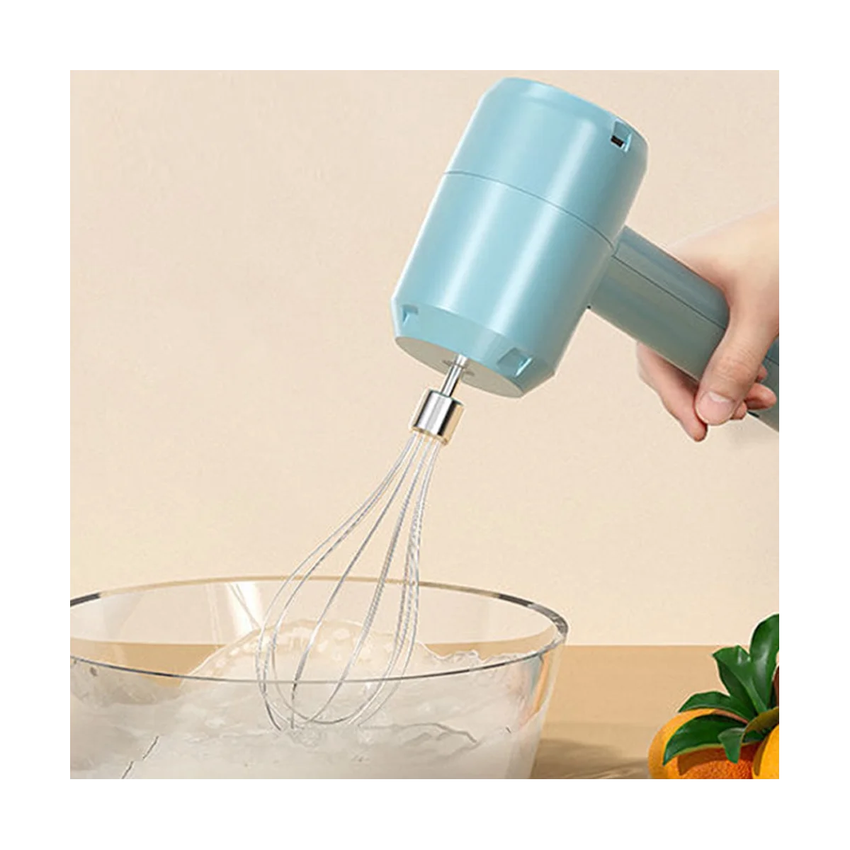 Mini Household Electric Egg Whisk Handheld Baking Tool Egg White Cream Wireless Whisk and Mixer