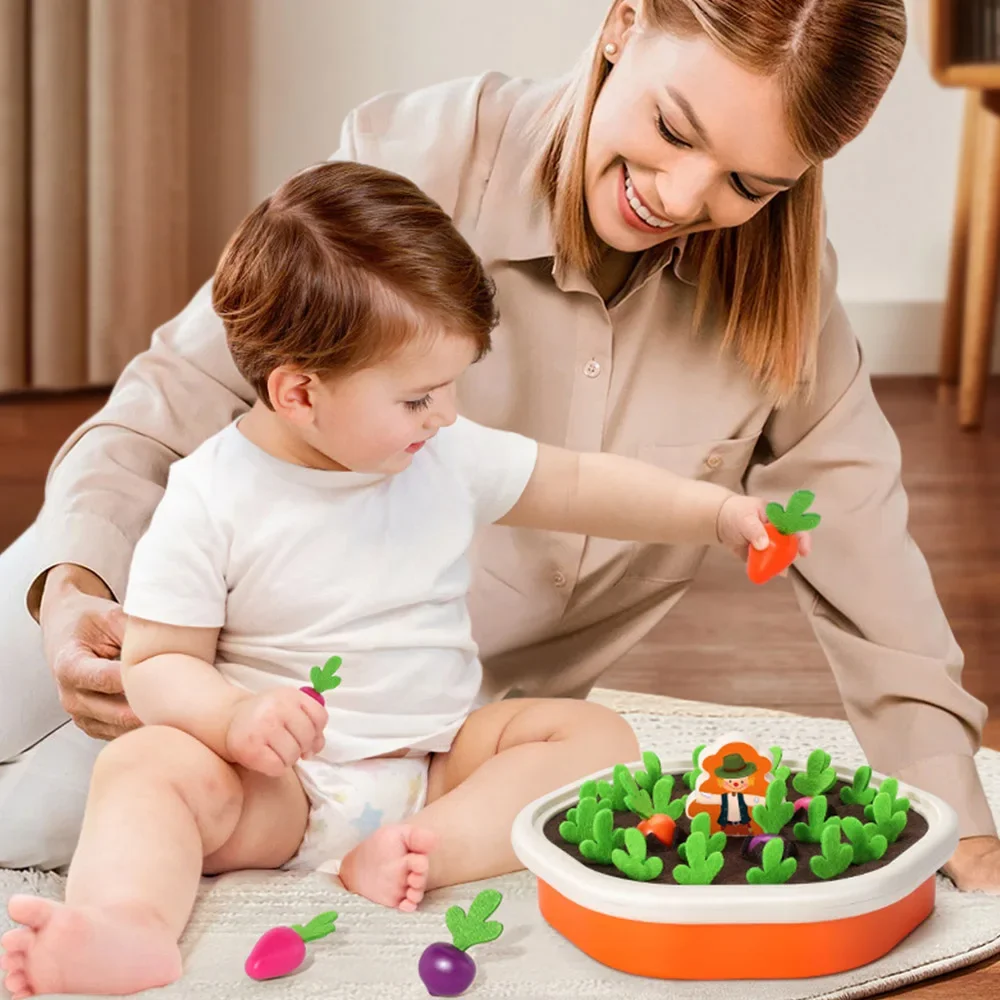 Baby Herausziehen Karotte Ernte Spiel Rettich Spielzeug Montessori Kleinkind Speicher Sortierung Feinmotorik Bildung Schreibtisch Spiel Lehren Werkzeug