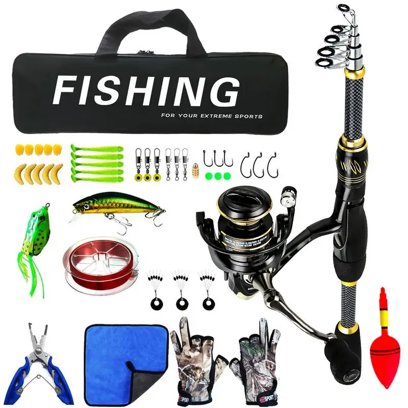 

Fishing Rod And Reel Combo Telescopic Fishing Pole Kit Fishing Combos Telescopic Fishing Pole Spinning Reels Fishing Carrier Bag