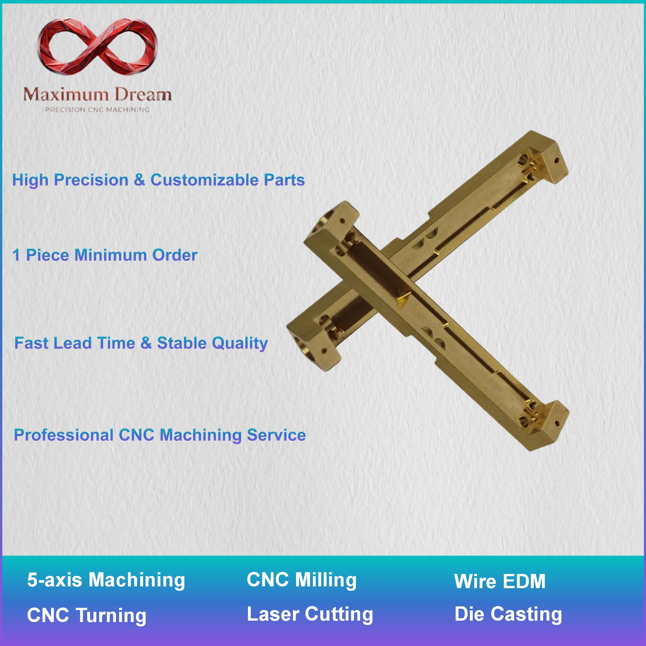Professional Brass CNC Machining Custom Turning Milling Industrial Machinery Replacement Parts