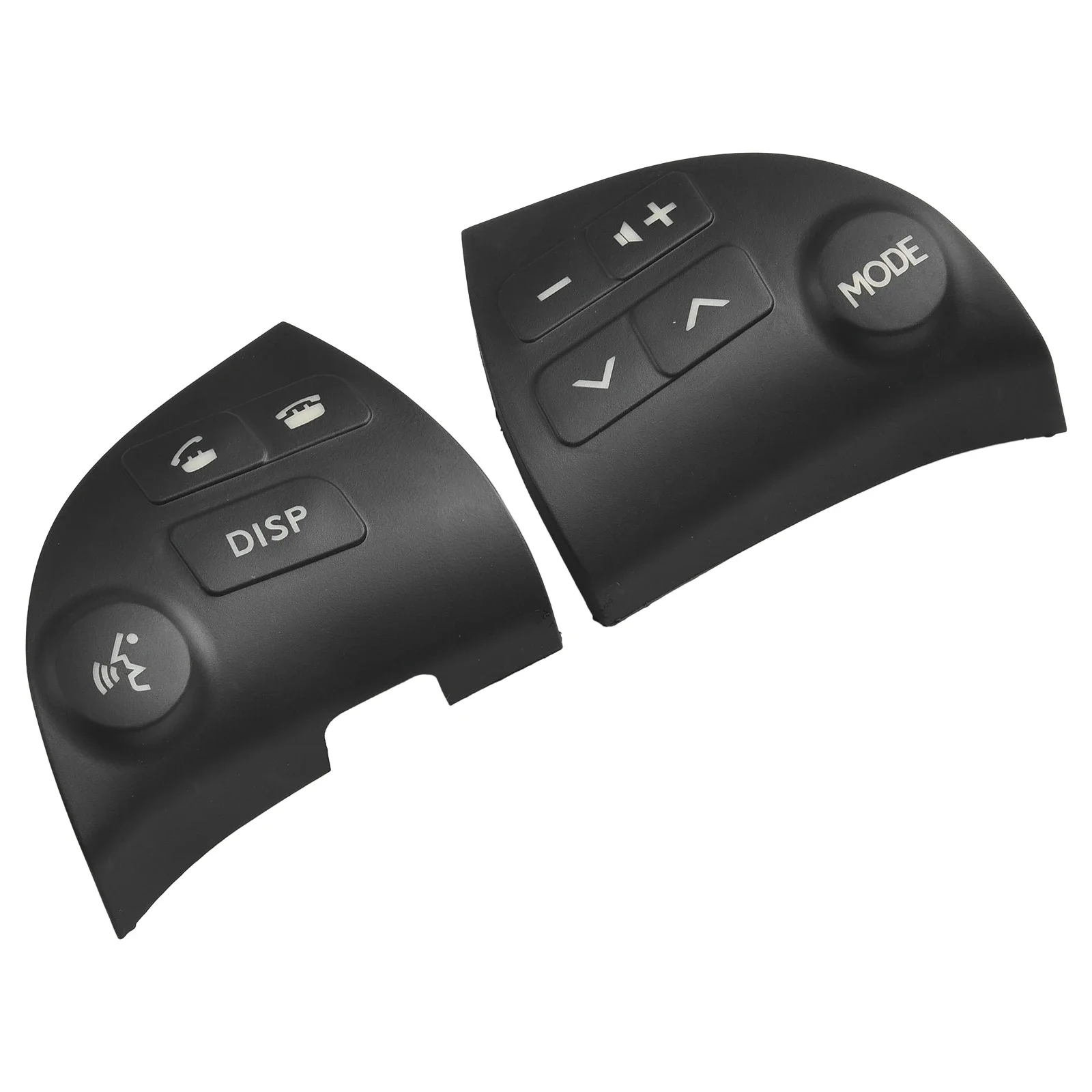 

Control Button Cover Steering Wheel Car Accessories 2PCS/Set ABS Black High Reliability For Lexus ES350 2006-2012