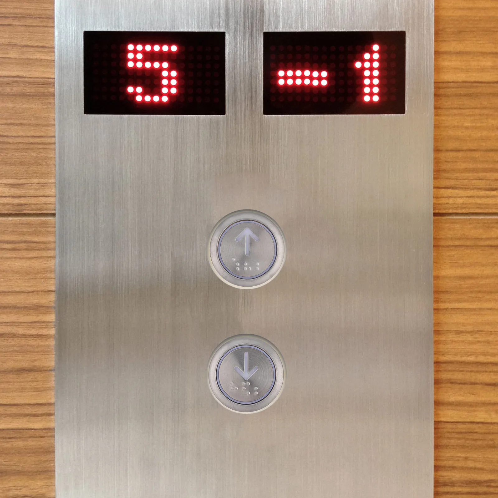 

2Pcs Elevator Stainless Steel Replacement Switch Down Operator Elevator Button Parts Home Use