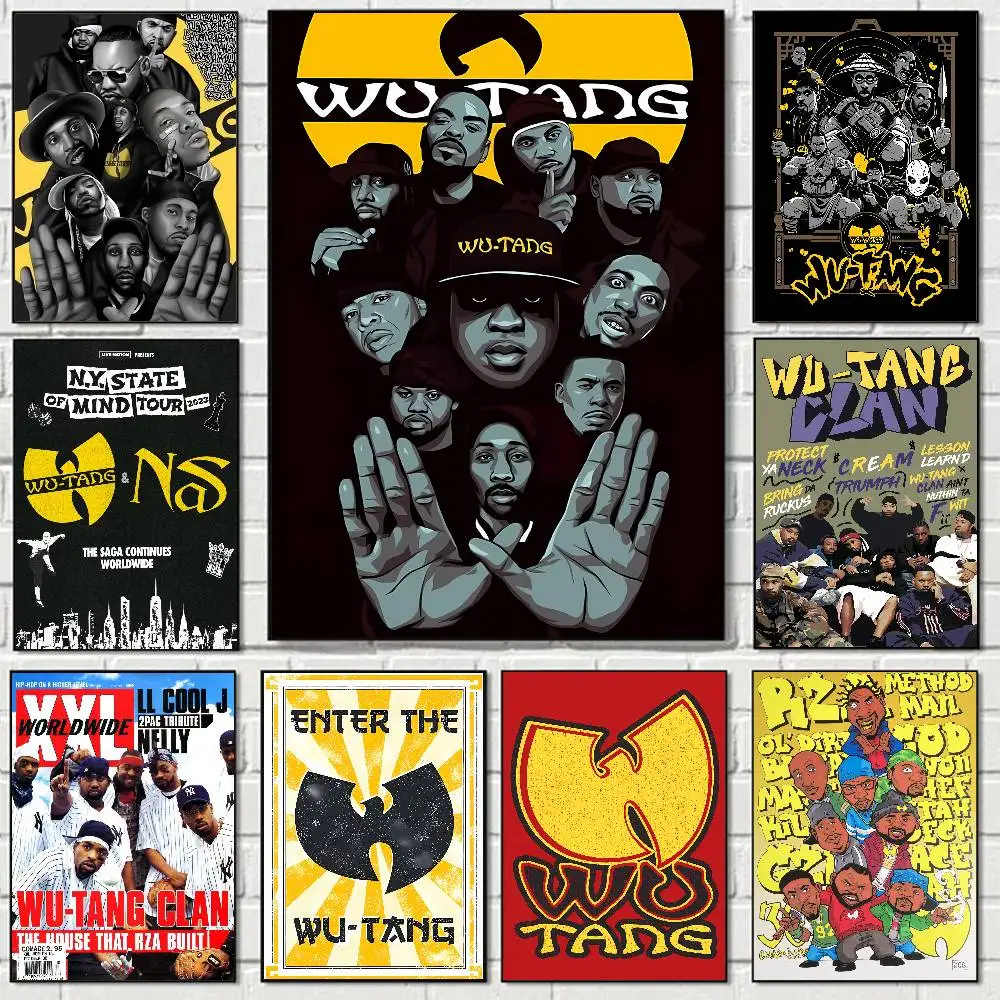Affiche de bande W-WU-T--TANG C-CLAN imprimée A5 A4 A3 A2, décor artistique mural pour chambre, bureau, cadeau pour les Fans